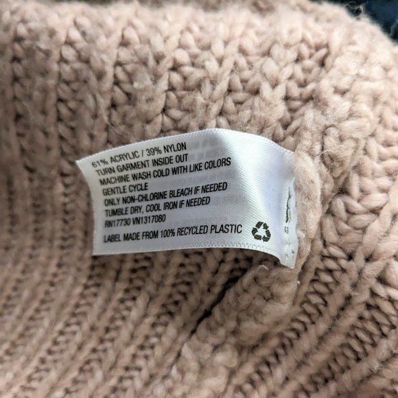 a new day Blush Pink Mockneck Mixed Knit Sweater - Picture 8 of 8